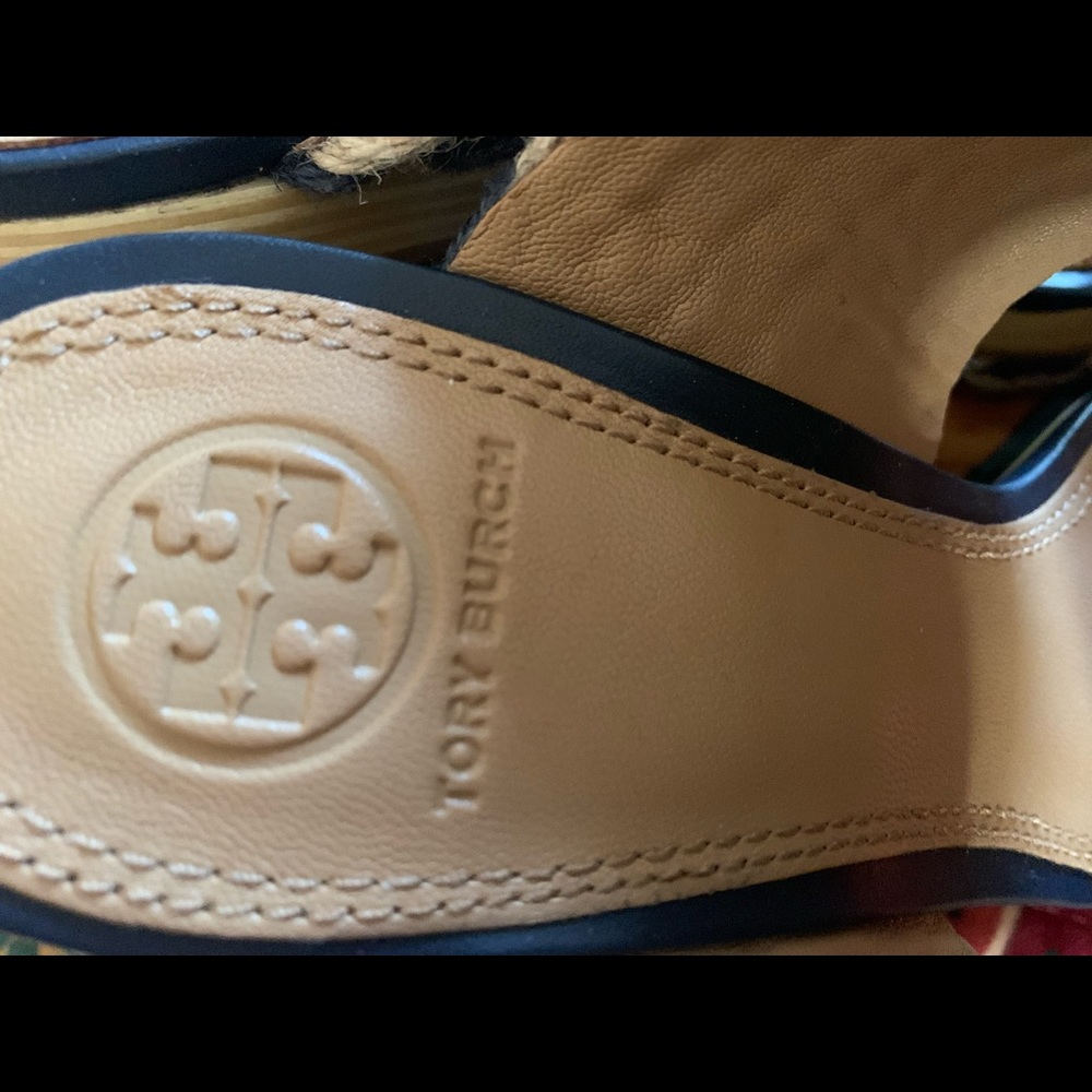 Tory Burch Wedge Solid Sandals - Picture 9 of 12